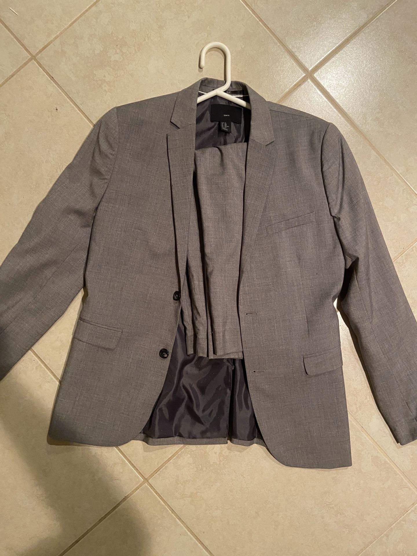 Gray Suit (Viscose Fabric Blend) - sz 40