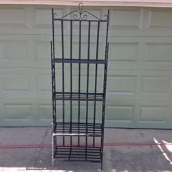 Wrought Iron Shelf Rack