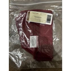Longaberger Teaspoon Basket Liner Paprika Red fabric NEW
