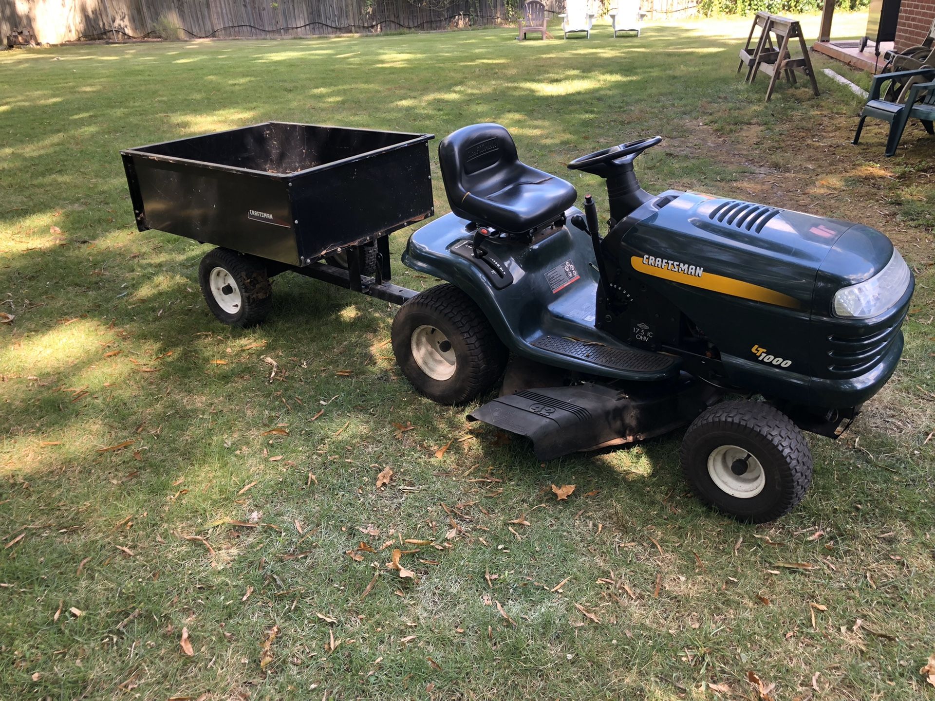 Craftsman LT1000 lawn tractor/mower
