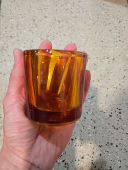 Candle base thick glass