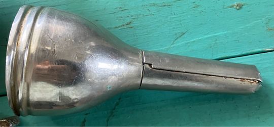 Universal meat grinder with cookie funnel attachment.  Rare find.
