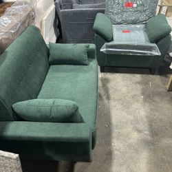 NEW-Sofa set ( green color)
