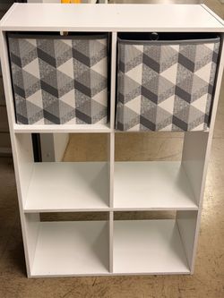 White bookshelf