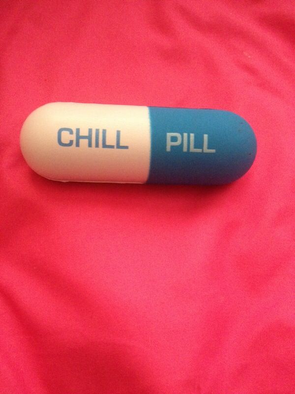 Chill pill stress ball