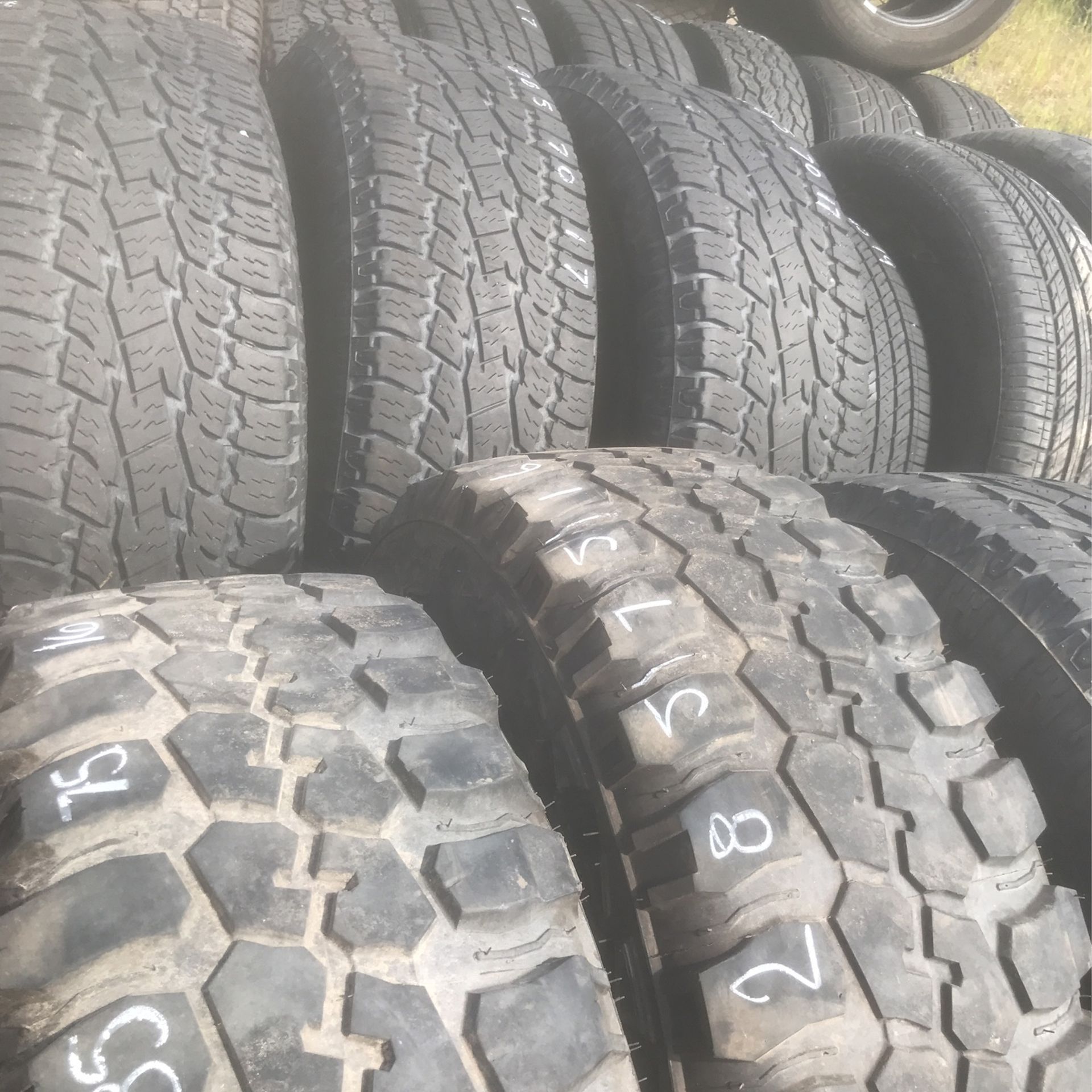 Used Tires - Different Sizes