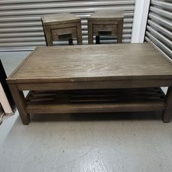COFFEE TABLE AND 2 END TABLES $150 FOR ALL