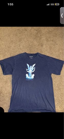 Size M Deathworld angel Navy Tee