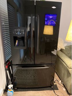 Black Maytag refrigerator