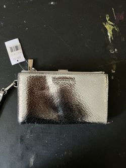 Michael Kors metallic leather wallet