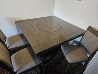 Dining Table Set with 4 Chairs