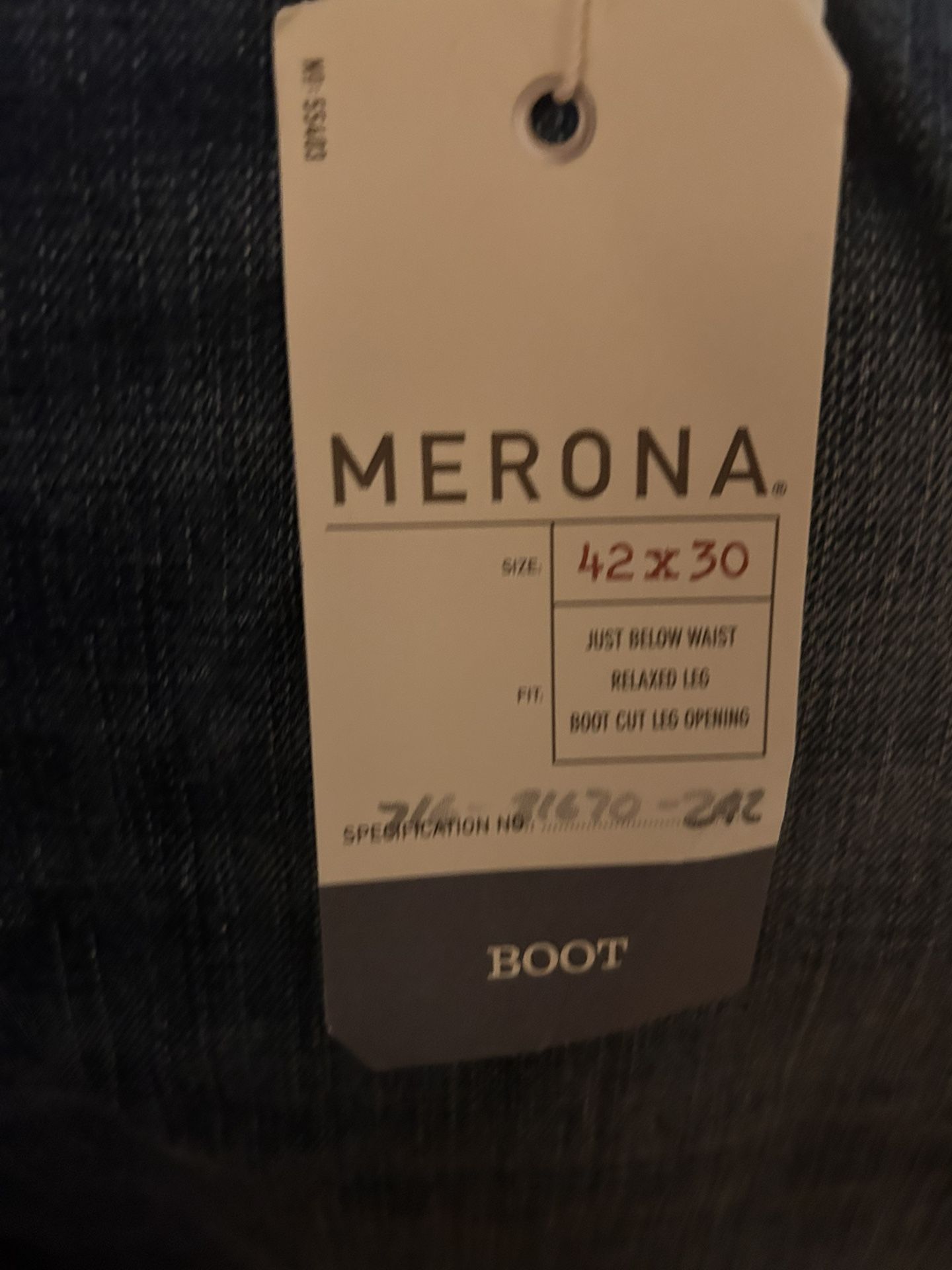New W Tags Merona Jeans 42x30