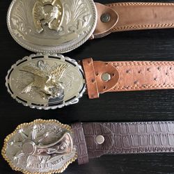 Carteras y cinturones de cuero/vaqueta