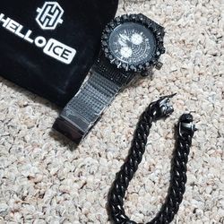 Mens Watch And Bracelet 