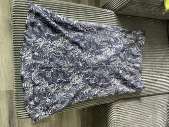 Blue Mid Length Skirt