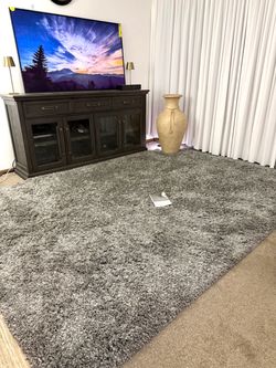 7'x10' Solid Tufted Area Rug Gray - Project 62