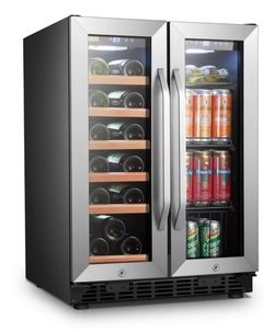Lanbo 24" 18 Bottle & 45 Can Wine & Beverage Refrigerator