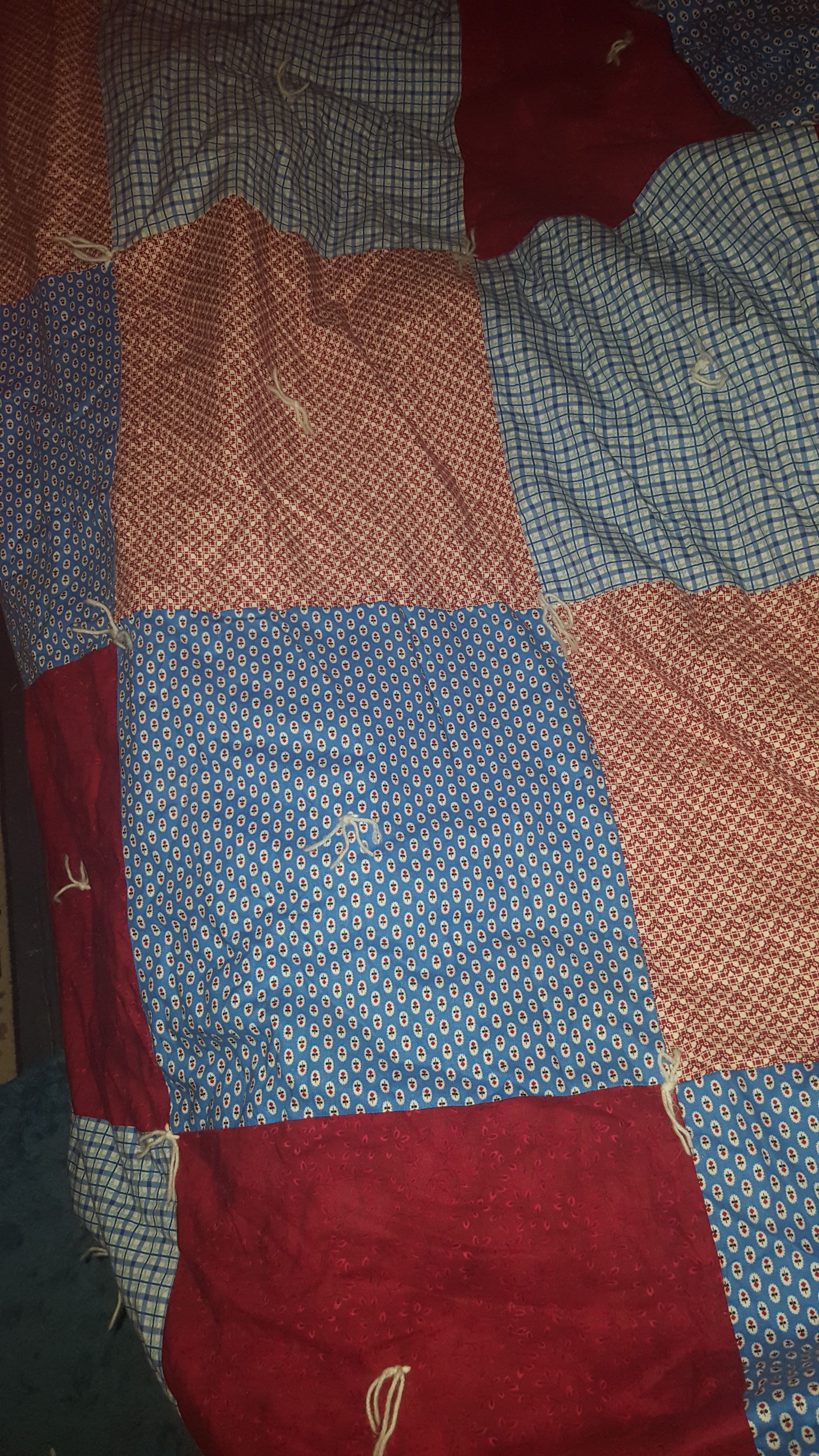 hand MADE vintage quilt