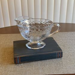 Princess House Fantasia Gravy Boat With Pedestal