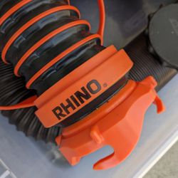 Rhino Flex 20' Sewer Hose w/ Drain Seal Adapter