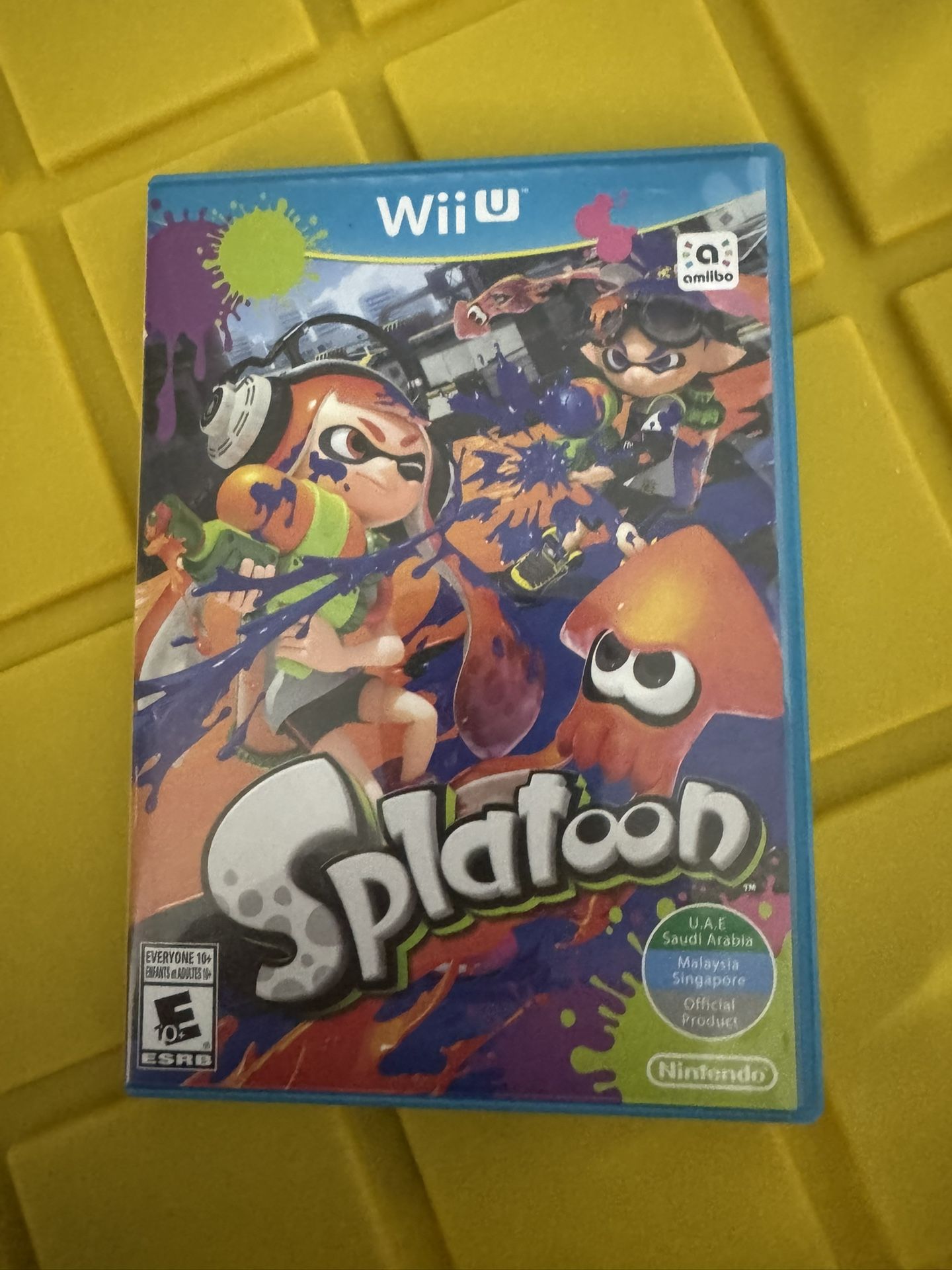 Splatoon (Wii U, 2015) - Complete with Disc, Case, and Manual