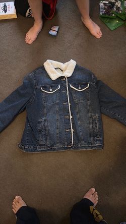 Denim Jacket with Sherpa Lining