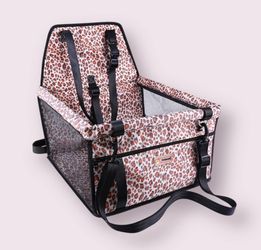 Petbobi Pet Car Booster Seat - Leopard Print