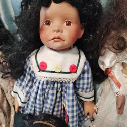 Very Rare Black porcelain doll 