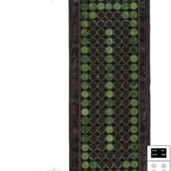 HealthyLine Far Infrared Heating Pad for Back, Neck, Shoulder & Muscle Pain Relief - Weighted Electric Mat with Jade & Tourmaline Stones, Grounding – 
