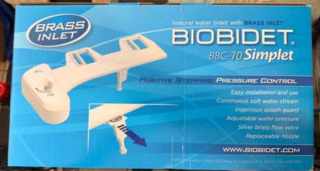 New - BioBidet BBC-70 Simplet Non-Electric Bidet Attachment