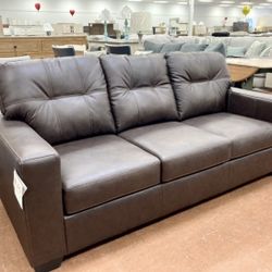 New 85” Leather Sofa — SPECIAL 