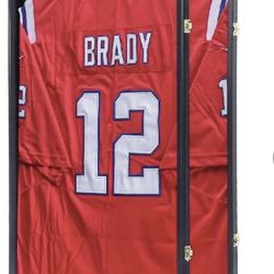 Jersey Wooden Frame Display Case -Shadow Box with 98% UV Protection Acrylic and Hanger 