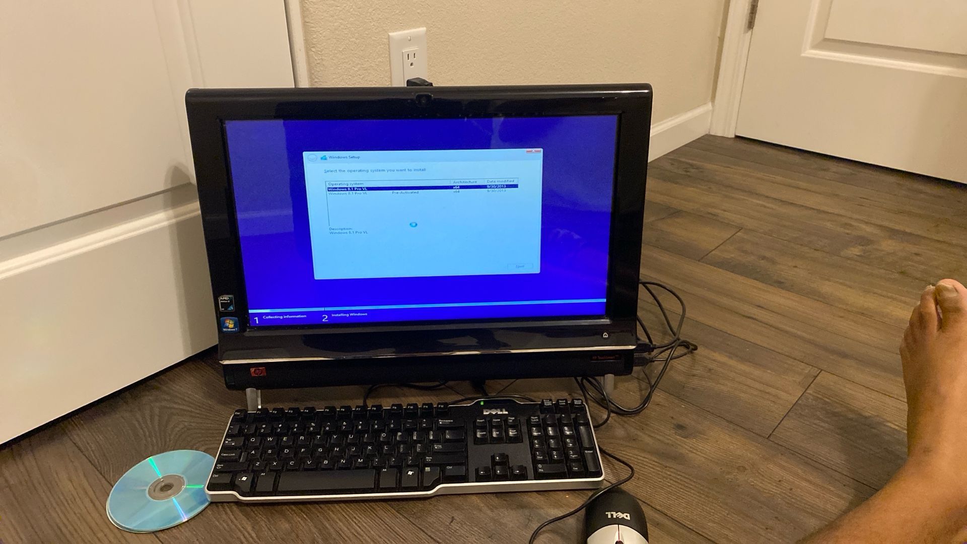 hp destop touch screen