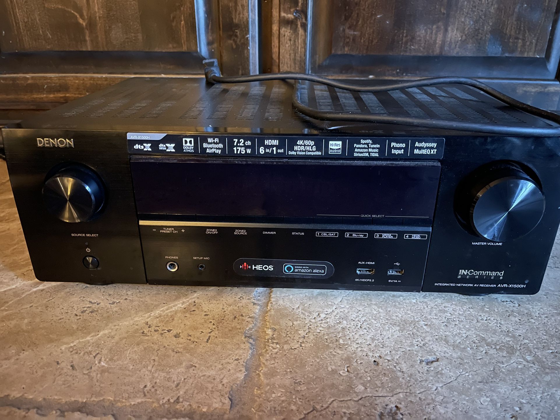 Denon Receiver For Home Theater AVR-X1500H