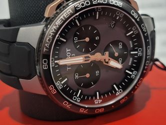 (Brand New)Tissot Men's Stainless Steel case with Black and Rose Gold PVD Coating Swiss Quartz Watch