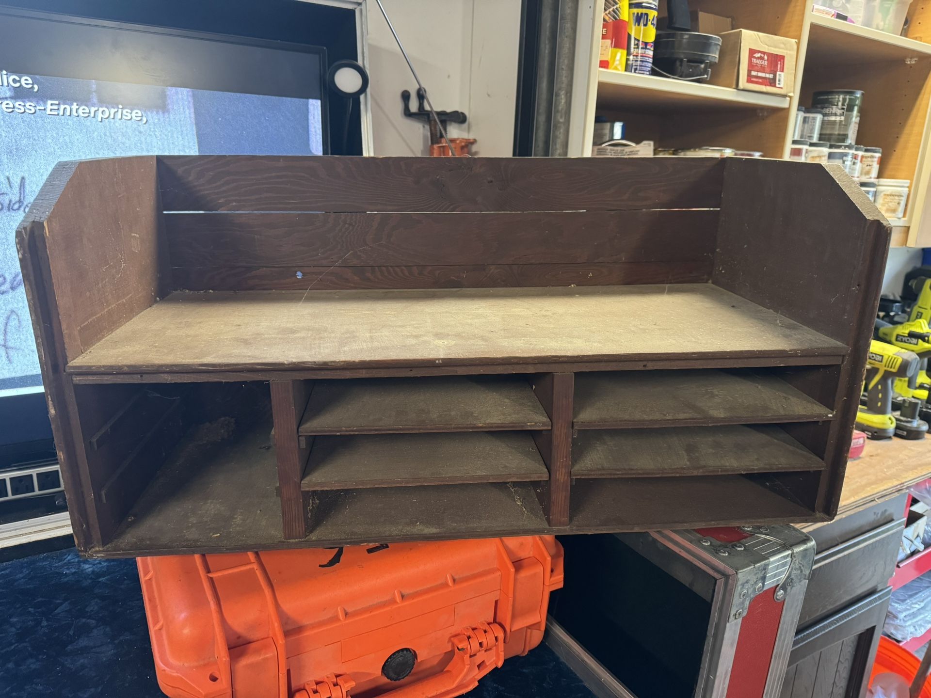 Vintage Wood Organizer