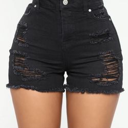 Distressed High Rise Shorts ! Size 3 
