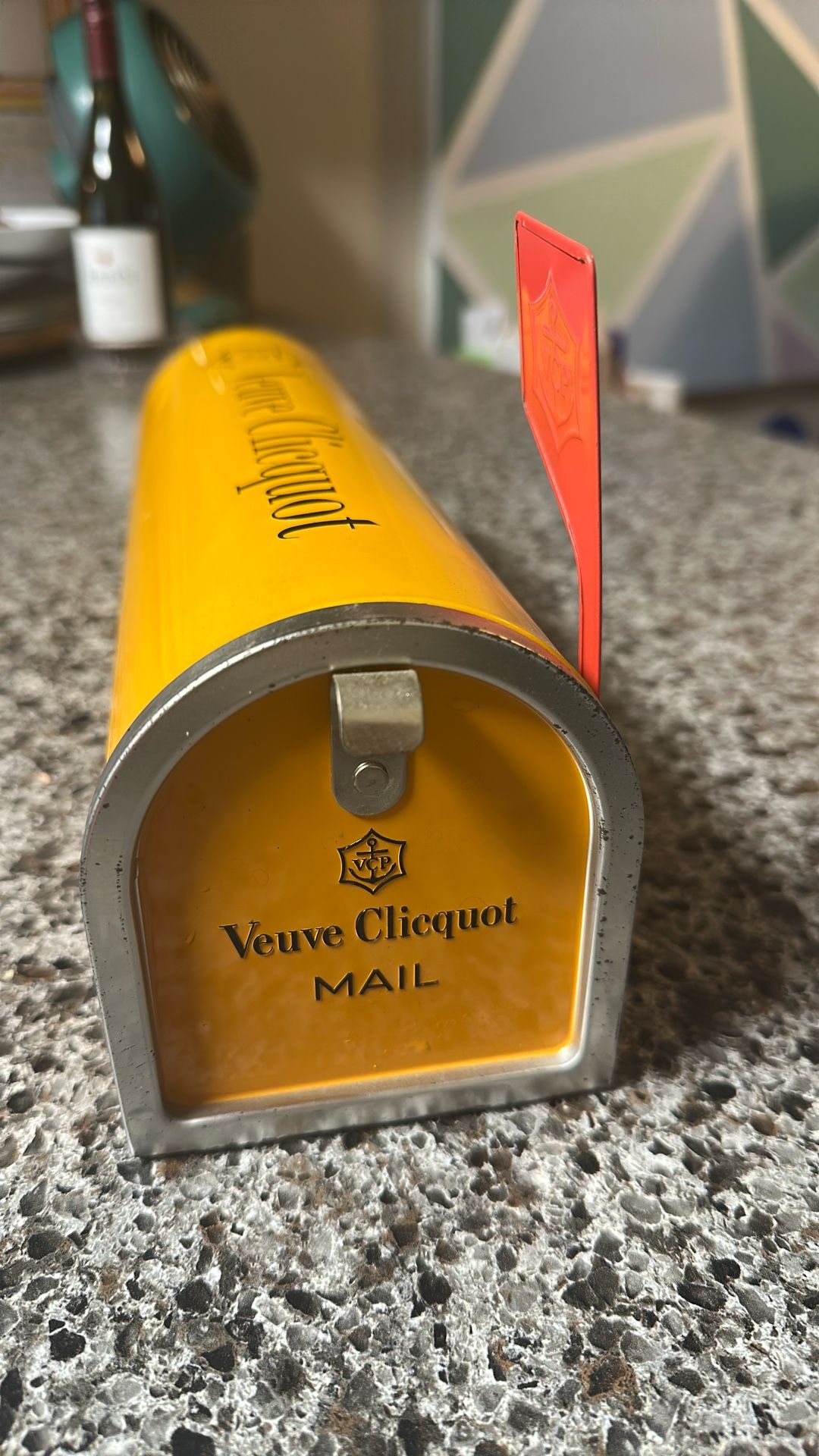 Veuve Cliquot Vintage Metal Mailbox