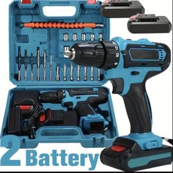 36VF Rechargeable Drill Bit, US Gauge Plug, 2 Batteries And Chargerr