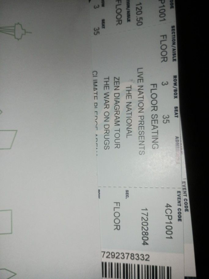 The National Tickets Climate Pledge Arena $50