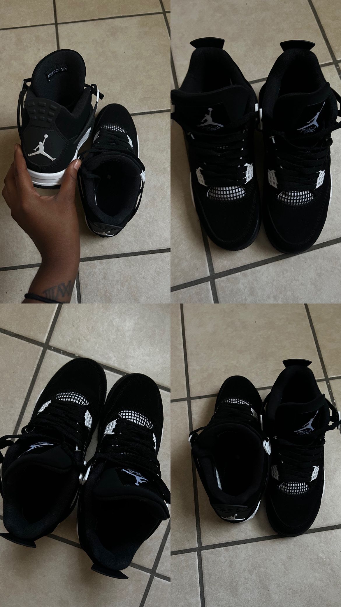 Black And White Thunder 4s