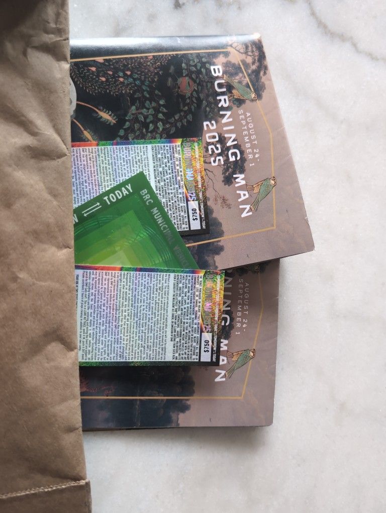 2 Burning Man Tickets and Car Pass