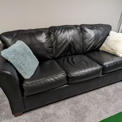 Ashley Furniture - Black Leather Couch