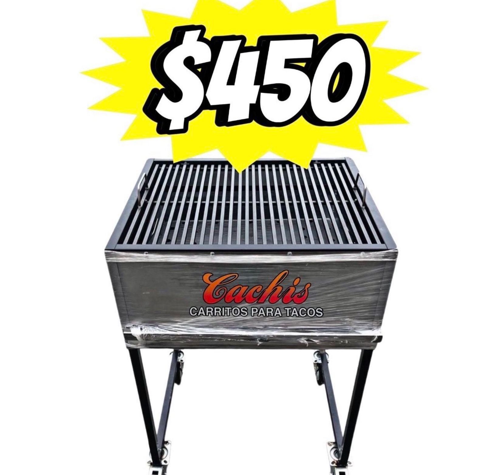 Azador De 24" | Azador De Carbon | Patas Desmontable | 24" Grill