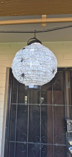 Halloween Spider Web Paper Lantern Light