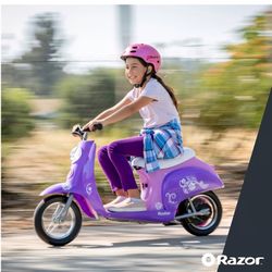 Razor Pocket Mod Miniature Euro 24V Electric Kids Ride On Retro Scooter
