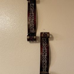 Iron Scroll Wall Candle Holders 