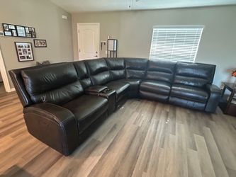Leather couch