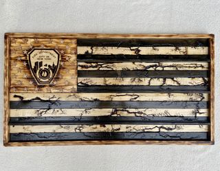 Custom wood American Flag