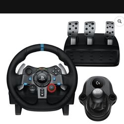 PS4/PS5 Racing Driving Wheel & Pedal & Stick Shifter 